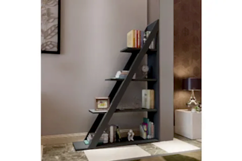 ARVEN 4 RAFLI MODERN KİTAPLIK RAF ÜNİTESİ, ANTRASİT