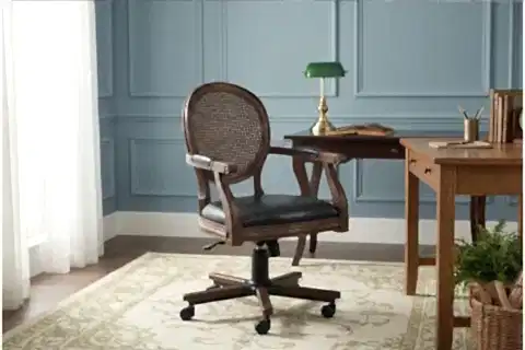 ORLANDO SUNİ DERİ OFİS SANDALYESİ, CEVİZ