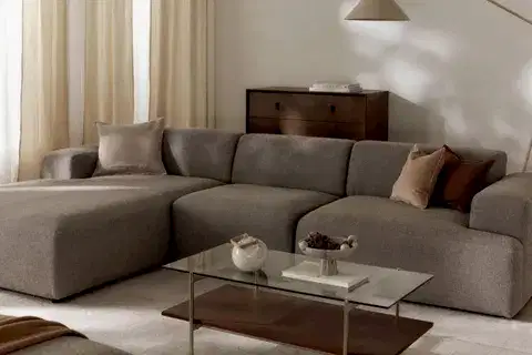 ELSA KETEN KÖŞE KOLTUK, SOL KÖŞE, KAHVERENGİ