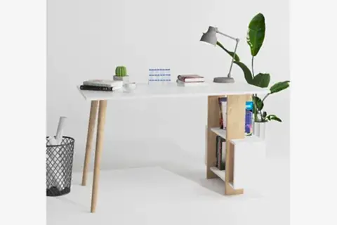 LAGOMOOD SİDE ÇALIŞMA MASASI, BEYAZ SAFİR MEŞE