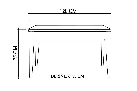 STORMİ SABİT MASA, ATLANTİK, 120X75