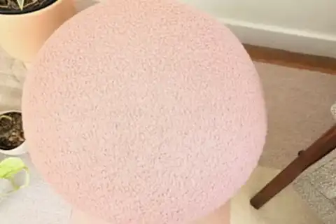 S HOME DESİGN CONCEPT MUSHROOM MANTAR PUF, TOZ PEMBE