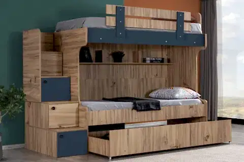 RİVA YAVRULU RANZALI GENÇ ODASI TAKIMI, 3 KAPAKLI