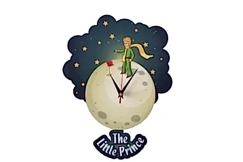 KÜÇÜK PRENS DEKORATİF SARKAÇLI DUVAR SAATİ