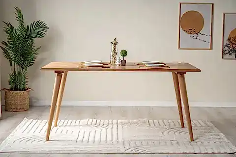 NAVİE MASİF AHŞAP YEMEK MASASI, 80X175