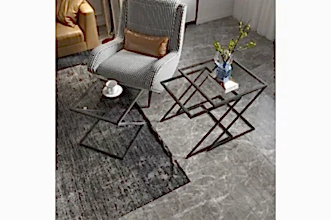 MİSTO ZİGON SEHPA, ÜÇLÜ, SİYAH AYAK