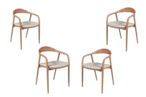 DELFİ NATUREL SANDALYE, 2 ADET