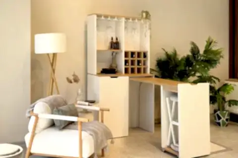 VELTO KATLANABILIR MASALI MİNİ BAR, KARİNA SEDEF