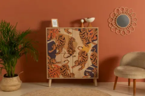 MULTİKABİN TİGRİS ÇOK AMAÇLI DOLAP, SİLİNDİR AHŞAP AYAK