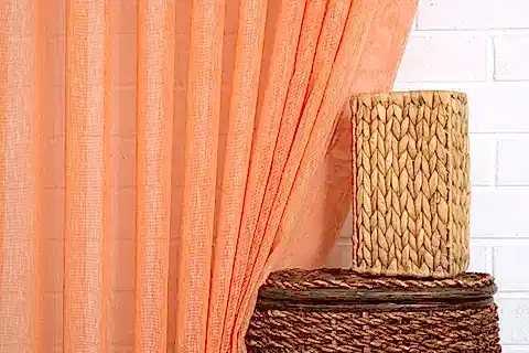 MASSARELLİ KETEN TÜL PORTAKAL RENGİ 1-3 SIK PİLE 250X260