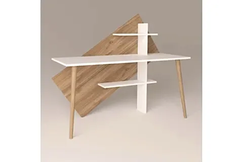 LAGOMOOD RÜZGAR ÇALIŞMA MASASI, BEYAZ CEVİZ