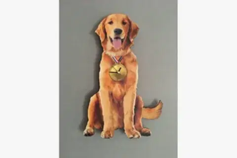 GOLDEN RETRİEVER DEKORATİF SARKAÇLI DUVAR SAATİ