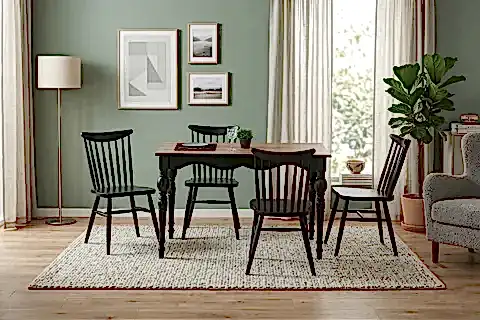 TOLEDO MASA VE KIRLANGIÇ SANDALYE, MEŞE ANTRASİT, 125X80