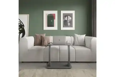 HULK TEKERLEKLİ GENİŞ YAN SEHPA, ANTRASİT