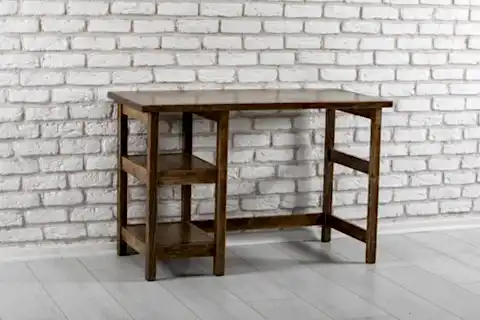 WOODFACE CİTY ÇALIŞMA MASASI, DOĞAL AHŞAP, CEVİZ