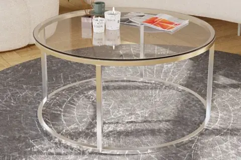 POTRİCA YUVARLAK ORTA SEHPA, GÜMÜŞ