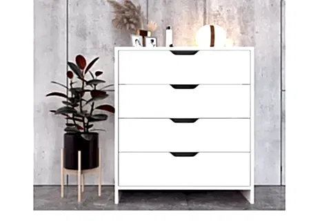 EFES ŞİFONYER, 4 ÇEKMECELİ, BEYAZ