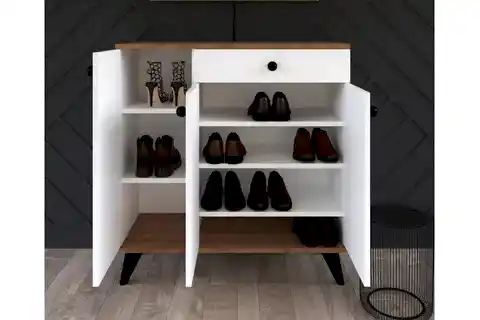 PARİS AYAKKABILIK, 3 KAPAKLI, BEYAZ