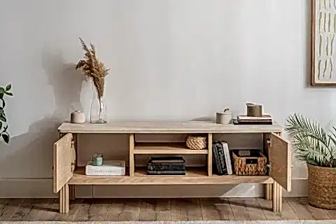 HAVEN TV SEHPASI, MEŞE TRAVERTEN, 140 CM