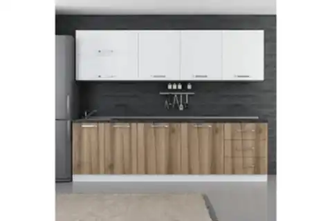 MİNAR EGE 270 CM MUTFAK DOLABI BEYAZ DORE 270-D1