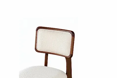 MİRLA HAZERAN DETAYLI DÖŞEMELİ KAYIN SANDALYE, CEVİZ