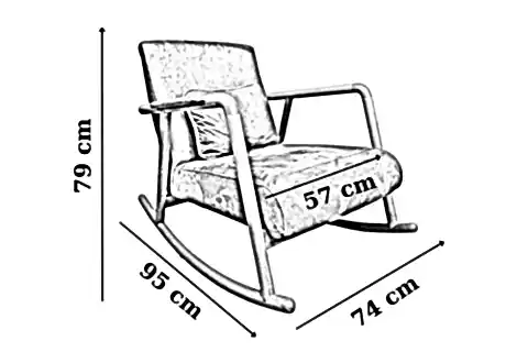 MİNİTO SALLANAN SANDALYE, KAHVE, NATUREL AHŞAP