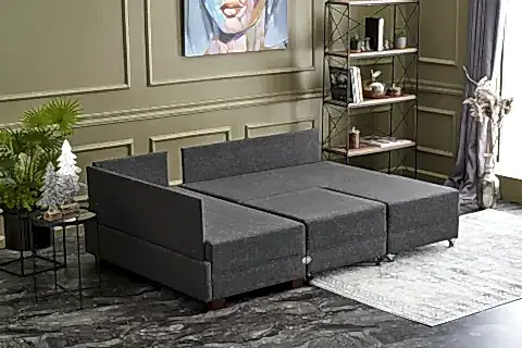 FLY YATAKLI KÖŞE KOLTUK, ANTRASİT, SOL KÖŞE