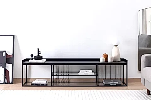 LOLA TV ÜNİTESİ, SİYAH, 180 CM