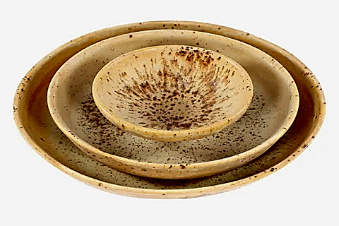 OVAL YEMEK TABAĞI SETİ, ÜÇLÜ, TERRA