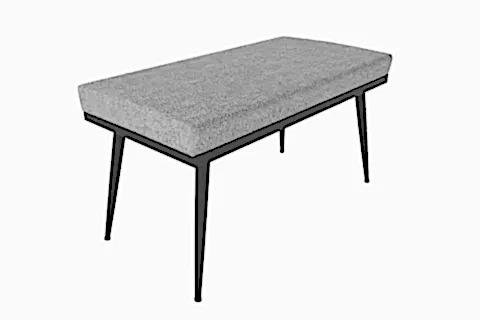 MİA PUF METAL AYAK, GRİ