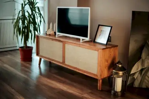 KUMAŞ KAPLAMALI  RAKKAS TV SEHPASI, SÜRGÜLÜ