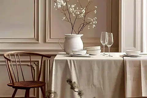 UZAK DOĞU PAMUK MASA ÖRTÜSÜ, 100X100 CM