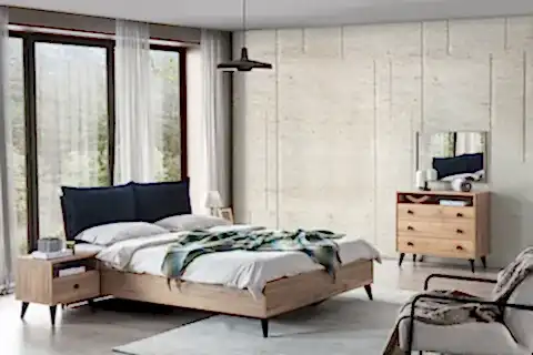 ETİ YATAK ODASI TAKIMI, 4 KAPAKLI, AYNALI