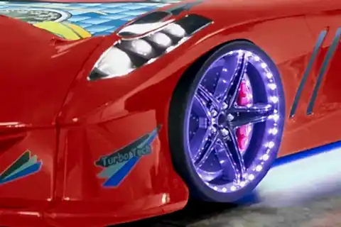 JAGUAR ARABALI YATAK FULLLEDLİ KOLTUKLU, KIRMIZI, 90X190