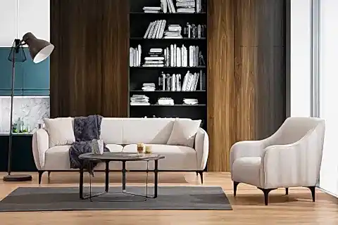 BELLİSİMO ÜÇLÜ KOLTUK, KREM