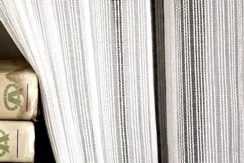 MASSARELLİ ÇİZGİLİ TÜL EKRU 1-3 SIK PİLE 100X260