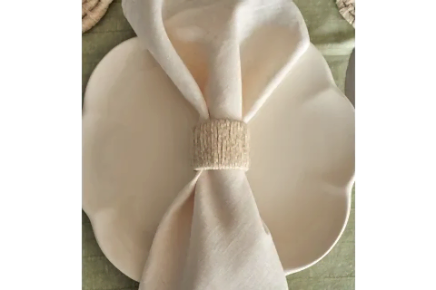 ROPE DÖRTLÜ PEÇETE HALKASI, KREM