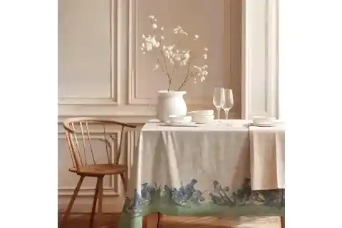 AQUA FLORA PAMUK MASA ÖRTÜSÜ, 100X100 CM