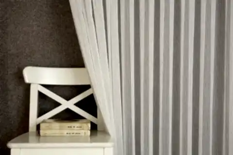 MASSARELLİ ÇİZGİLİ TÜL EKRU 1-3 SIK PİLE 100X260