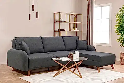 HERA ÇİFT SANDIKLI YATAKLI KÖŞE KOLTUK, ANTRASİT