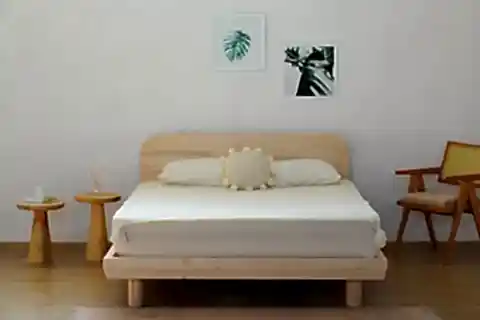 LUNA LUCAS AHŞAP KARYOLA, NATURAL, 90X200