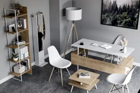 LAGOMOOD İRONY JOLİNE OFİS TAKIMI, MEŞE BEYAZ
