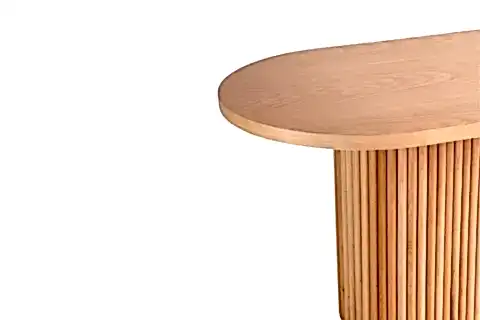 CAMARON AHŞAP NATURAL OVAL MASA, 80X130