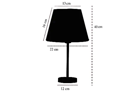 EVLİGHT METAL AYAKLI İKİLİ ABAJUR, GOLD YEŞİL