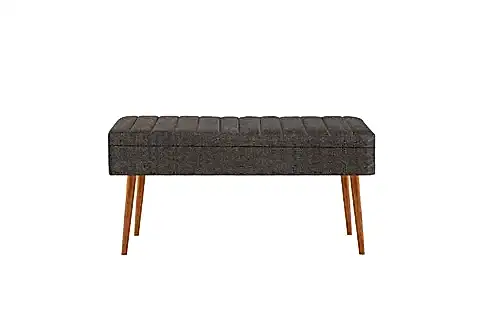 VİNA KUMAŞLI SANDIKLI BENCH, ATLANTİK ANTRASİT 1053