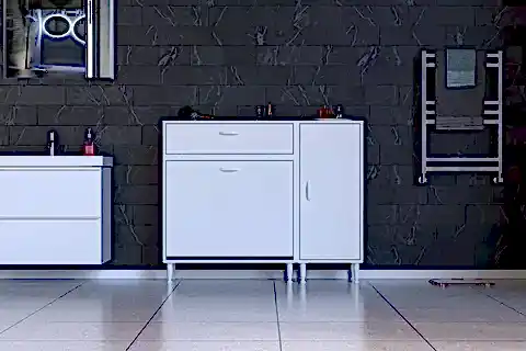 YENİCE BANYO DOLABI, 90 CM 2 SEPETLİ, 125 CM