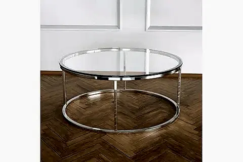 POTRİCA YUVARLAK ORTA SEHPA, GÜMÜŞ