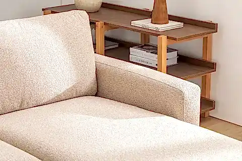 MERLİN MİNİ KÖŞE KOLTUK, CEVİZ, İNCE KOL, RECYCLED, CAPPUCİNO