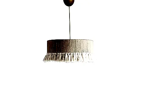 EVLİGHT İKİLİ SET JÜT PÜSKÜLLÜ AVİZE VE LAMBADER