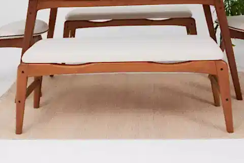 TOUCH İSKANDİNAV BENCH, KREM